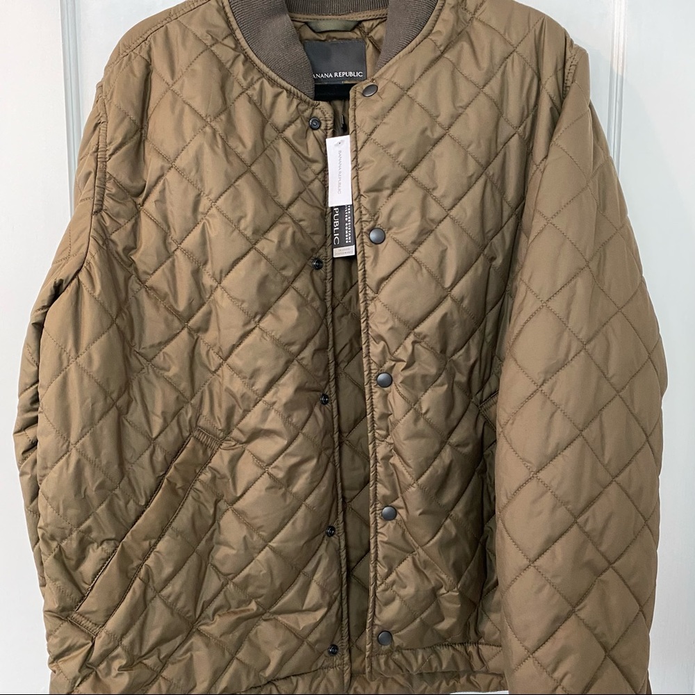 Banana republic quilted bomber jacket